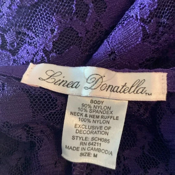 Linea Donatella Lacey lingerie medium faux pink - Picture 5 of 8